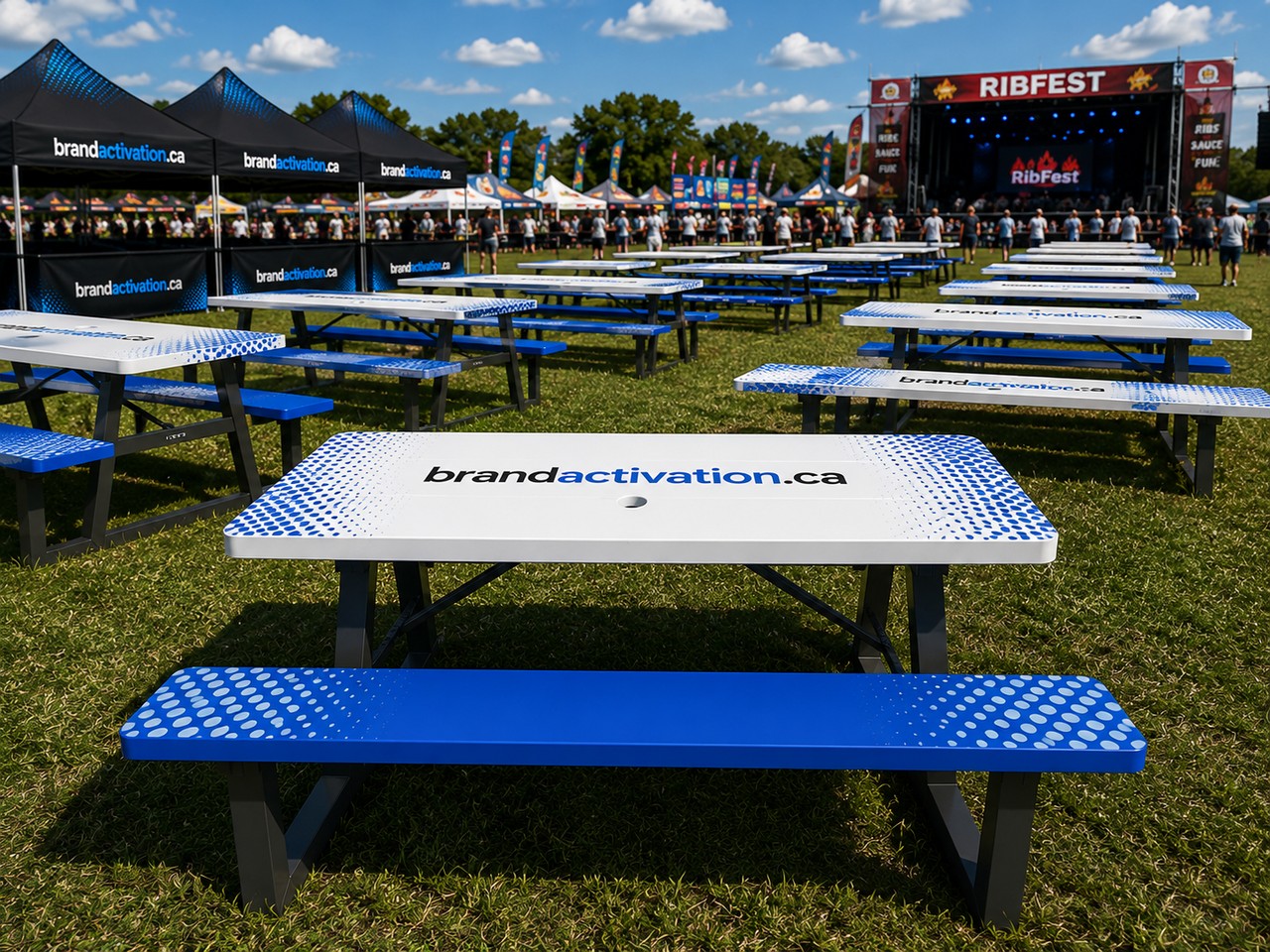 Branded festival infrastructure